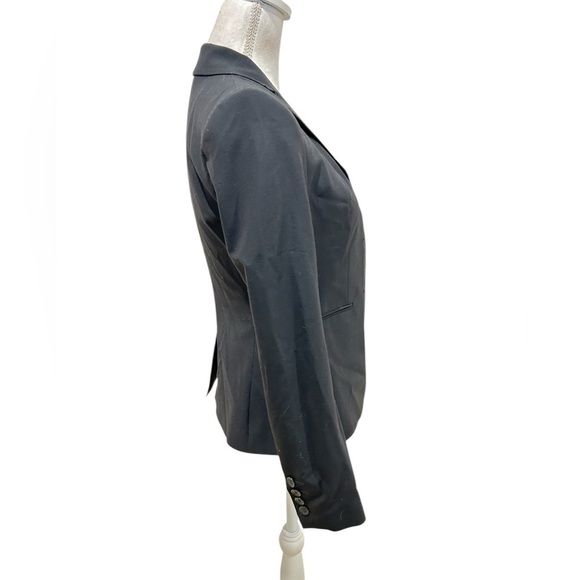 NWT The Limited black 3 button blazer “the perfect travel suit” wool blend sz 0 - Picture 4 of 9